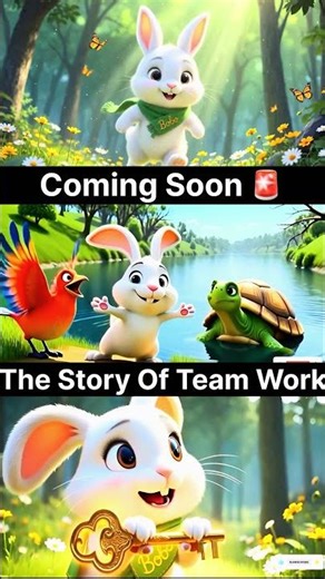 The Story of Teamwork 🐰🦜🐢 | Cute Animal Story | Tiny Toon Tales #shorts