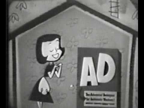 AD Detergent Whimsical Animation TV Commercial - 1955
