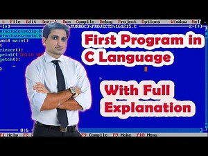 First C Program with full Explanation in Urdu/Hindi | How to Create First Program in C Language