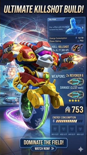 ULTIMATE KILLSHOT BUILD! ⚡️ Dual Revoker 6 is BROKEN! 🤖💥 #MechArena #Gaming #shorts