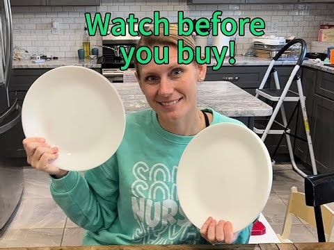 Corelle Vitrelle Dinner Plates Review | Glass Plates That Don't Chip or Break Easily