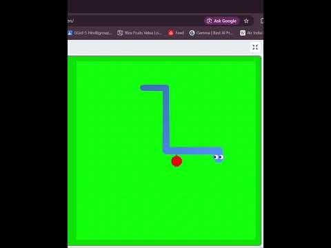 me playing the google snake game on scratch