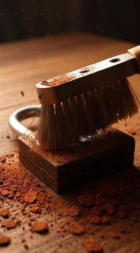 “Rusted Iron Padlock Transformation | Satisfying Metal Cleaning” #shorts #trending