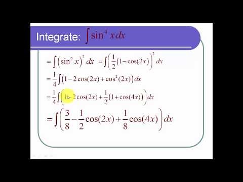 integral of sin^4(x) dx