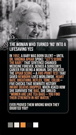 Dr. Virginia Apgar: The Woman Who Saved Millions of Newborns 👶💫