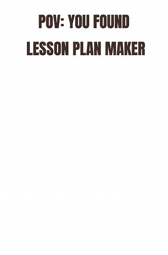 Lesson Plan Maker: Quick Demo Teaching Guide