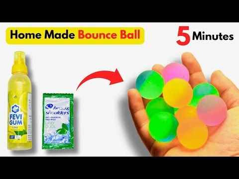 How To Make Bouncy Balls at Home in 5 minutes |DIY Stress Ball |Jumping Ball |Step By Step Tutorial