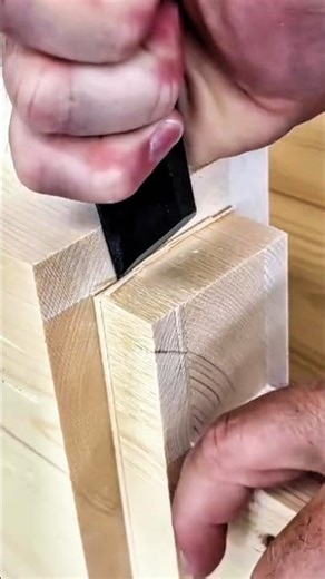 Precision Corner Wood Chisel Trimming Technique