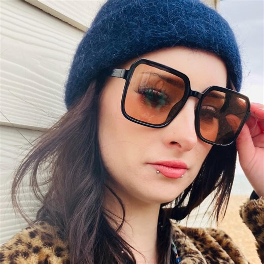 Oversized Square Black Sunglasses With Brown Lenses, Retro Sunglasses, Vintage Y2K Shades - Etsy