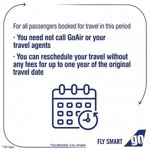 Travel plans on hold? Not to worry. We understand your plight and in our process to serve you better, we have devised a rescheduling policy. Know more - https://bit.ly/33R94xO | GO FIRST