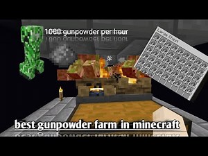 How to make a gunpowder farm in minecraft 1.21