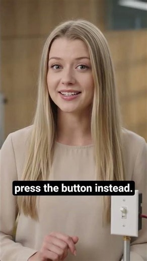 Don’t Flick the Switch! Press the Button instead ✅ #EnglishLearning #SpeakAndAct