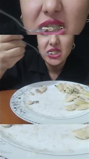 SOUND WARNING ⚠️ This Creamy Pasta Is Too Satisfying! 🤯 #shorts #asmr #mukbang #food #먹방 #foodasmr