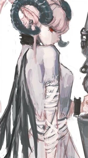 drawing timelapse character design #digitalart #characterconcept #paintingprocess #sketch #dnd #rpg