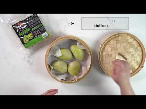 How to prepare bao buns in a bamboo steamer