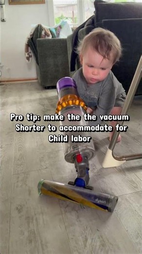 he asked for a vacuum now #cleaning #family #shorts