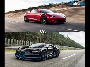 Tesla Roadster Vs Bugatti Chiron