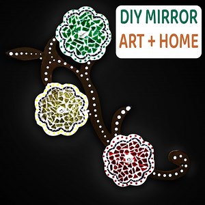 6K views · 237 reactions | DIY Mirror Art + Home Decor Ideas | ब्रोकन...