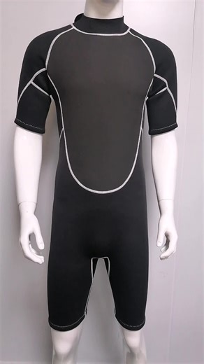 Men Wetsuits Back Zip One Piece Diving Suit Neoprene 2mm 3mm Snorkeling Surfing Shorty Wetsuit