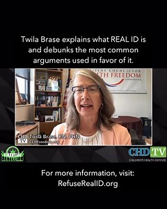 Twila Brase joins Catherine Austin Fitts, Carolyn Betts, and Polly Tommey on Financial Rebellion to explain what a REAL ID is, why it is not the same as a passport and why it will not magically fix every problem we have (from voting to illegal immigration). Watch the entire podcast here: https://live.childrenshealthdefense.org/chd-tv/shows/financial-rebellion-with-catherine-austin-fitts/ | Citizens' Council for Health Freedom (CCHF)