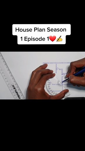 Simple 4 Room House Plan with Single Garage | Drawing Series