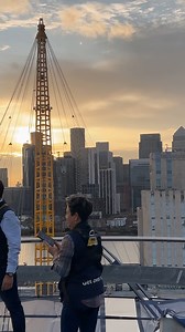 Golden hour from the top of The O2? Say no more. 🤝 🌅 Follow this link to book your visit: https://www.theo2.co.uk/up-at-the-o2/climb | Up at The O2
