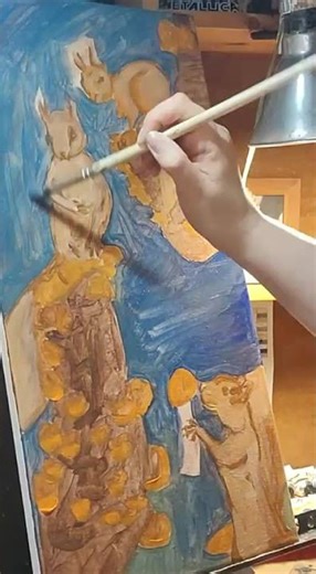 Squirrel Painting Process