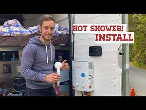 Camplux Shower Install | Outdoor shower vanlife