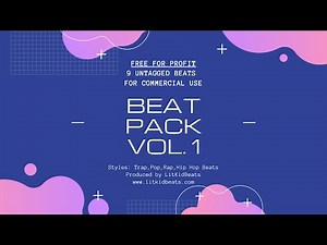Free for Profit Beat Pack Vol. 1 | 9x Free Type Beats | Commercial use | Rap/Trap Instrumentals 2020
