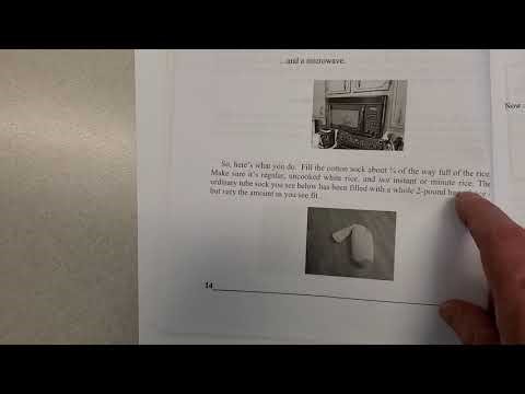 How to make a home-made hot pack - ONE minute video.