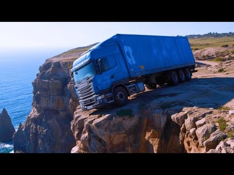 Heavy Truck on Deadly Cliff Road 😱 | Crash Test Dummies | BeamNG.drive #5