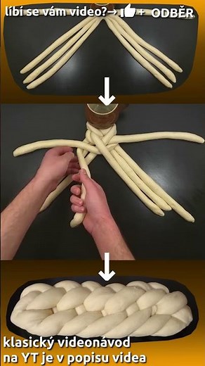 Jak uplést vánočku z osmi pramenů s mezičlánky