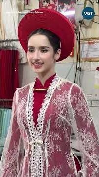Czech-mixed bride looks more beautiful than a beauty queen in an Ao Dai, speaks with a thick Sout...