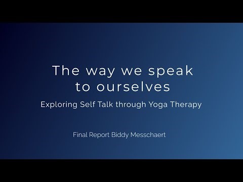 The way we speak to ourselves