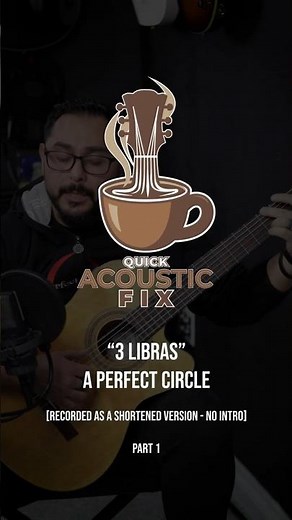 Pt 1 | 3 Libras by A Perfect Circle Cover | Quick Acoustic Fix