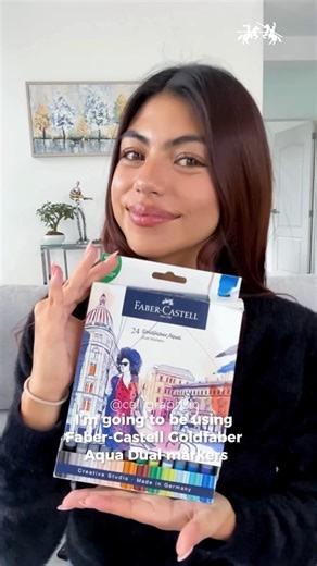 Explore the watercolour-like capabilities of our Goldfaber Aqua Dual Markers as @Calligraphilic demonstrates how to create beautiful gradient and wash effects. Learn her techniques for blending colours and layering tones for a truly artistic calligraphic look. Part 4 coming soon! ​ #FaberCastell #GoldfaberAquaDualMarkers #Calligraphy #handLettering | Faber-Castell