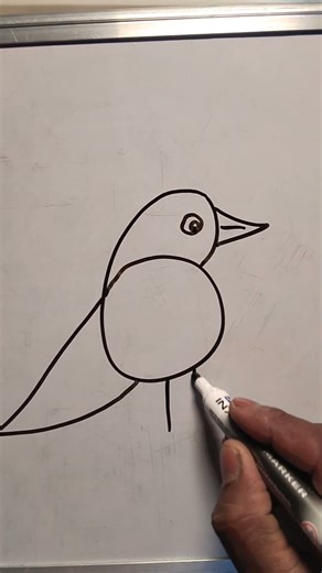 6=Brid How to draw a Brid easy drawing #art #shorts