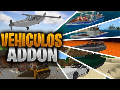 ✅ El MEJOR MOD (ADDON) DE VEHICULOS para MINECRAFT PE 1.16.100 a 1.16.200 | BASIC SURVIVAL VEHICLES