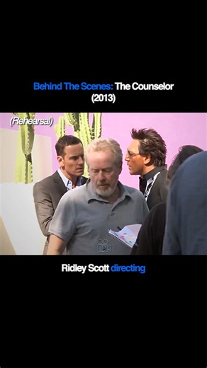 CinemaDriven on Instagram: "Behind the scenes of The Counselor (2013) directed by legendary director Ridley Scott, Michael Fassbender (The counselor) and Javier Bardem (Reiner) run the scene at hand during a small rehearsal and mark setup. Ridley gives them notes on running the lines too quickly. He wants the pause to have more impact to amplify another character’s stupidity off screen. Ridley then communicates with his DP Dariusz Wolski, on how he wants the sequence shot. Wolski on the same pag