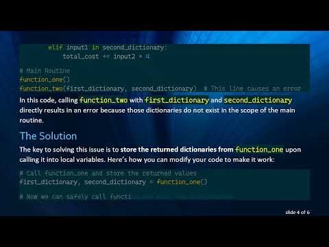 How to Access a Dictionary from Another Function in Python