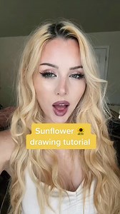 Sunflower drawing tutorial! #sunflower #drawingtutorial #arttutorial #tutorials #flowers #howto #howtodraw #tutorial #lifehacks #art #drawing #painting | CrescentArts