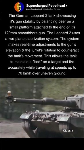 German Leopard tank stabilization