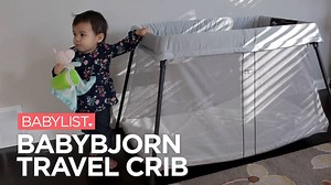 3.2K views · 17 reactions | SIGNIFICANTLY lighter (like 10 pounds lighter) than most travel cribs on the market. If you'll be on-the-go with baby a lot, check out our review of the BabyBjorn Travel Crib Light. After watching the vid, would you register for this travel crib? | Babylist | Facebook