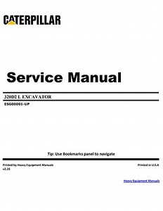 Caterpillar 320D2 Excavator Workshop Service Manual - Digital PDF Download - Etsy Australia