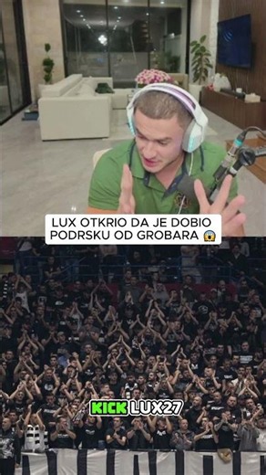 Lux otkrio da je dobio podrsku od Grobara #bakaprase #lux27 #balkan #smesno