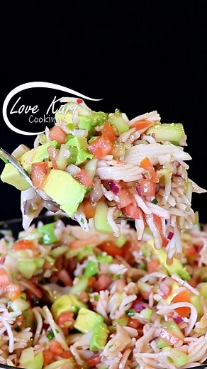 Karina Valladares on Instagram: "Ceviche de Jaiba Fast Easy Imitation Crab Meat Recipe. How to make fresh, healthy, and delicious jaiba ceviche at home! This ceviche is made with imitation crab, limes, red onion, cucumber, chile serrano, cilantro, avocado and some salsas. Ceviche is a popular beach snack that can be found along the Mexican coast. It is served cold with a tostada, enjoy 😋 Please comment down below what recipe you will like to see next. Also, check out our YouTube Channel for mor