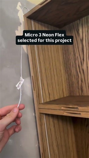 Watch how we recess our thinnest ever neon flex into a bespoke cabinet install