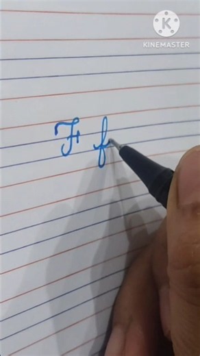F Alphabet Cursive Writing Practice ✍️ | Easy Handwriting #shorts
