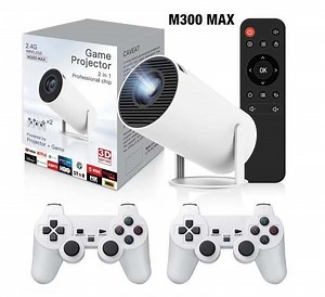 [Hot Item] Wholesale 2.4G Wireless 2 in 1 Game Projector with Game Controller Gamepad Joystick Game Player Smart Projector