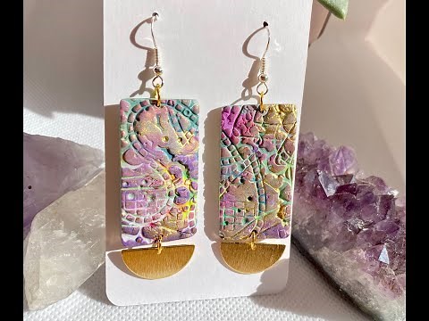 Polymer Clay colorful slab tutorial